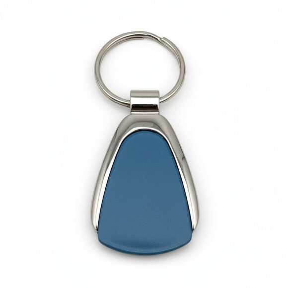 Premium Blue & Silver Metal Keychain Accessory - Picture 1 of 4